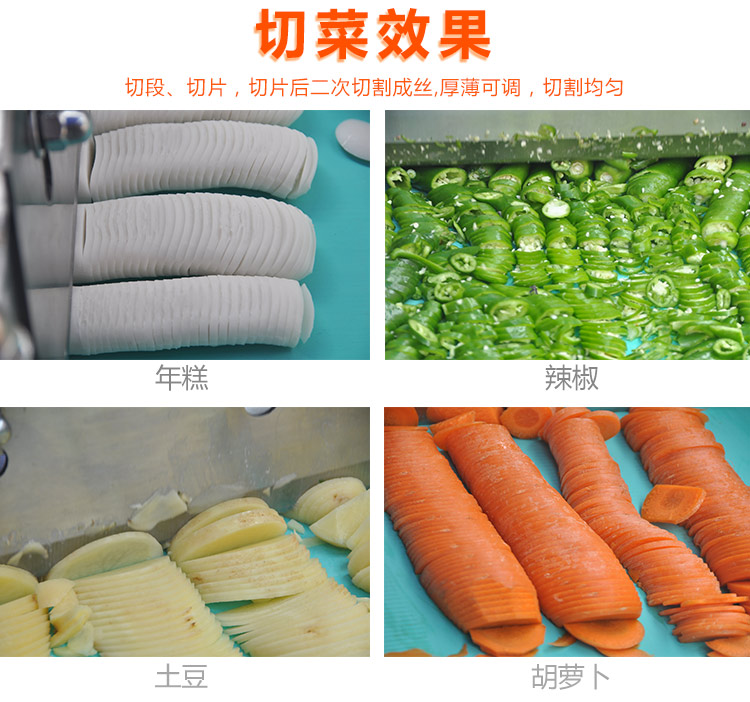 工廠部隊食堂用的多功能切菜機，切片切絲切丁切段，一機多用(圖4)