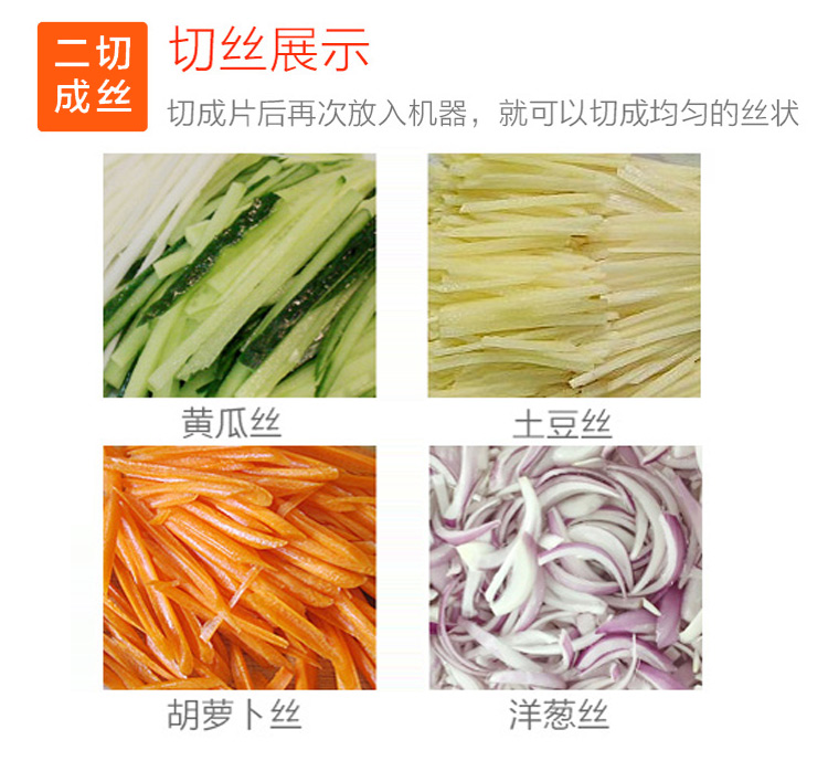 工廠部隊食堂用的多功能切菜機，切片切絲切丁切段，一機多用(圖8)
