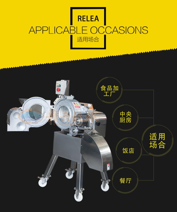 高速果蔬切丁機，全不銹鋼機身，操作簡單易清洗(圖2)