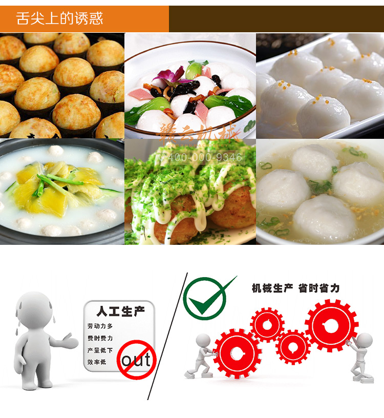 整套魚丸加工設(shè)備生產(chǎn)廠家 商用流水線自動做魚肉圓機(圖3)